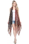 AMERICAN FLAG KIMONO VEST