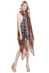 AMERICAN FLAG KIMONO VEST