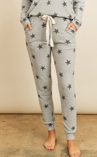 Fun and Stars Jogger Set - LIGHT GREY