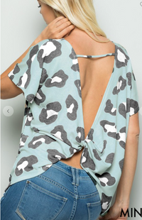 Open Back Animal Top