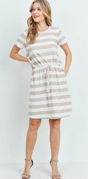Pockets & Stripe Dress