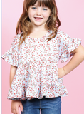 Kids Ruffled Tops (3 color/patterns)
