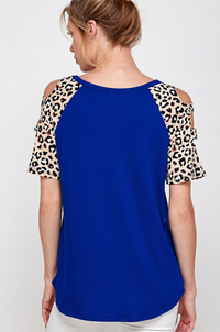 Animal Print Ladder Sleeve ( 1X to 3X )