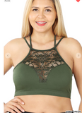 Lace Bralette With Double Strap  1X to 3X