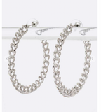 Iconic Chain Hoops ( 2 colors )