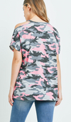 One Shoulder Camo- 2 Colors