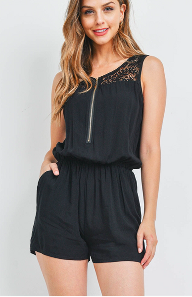 Lace Detailed Romper