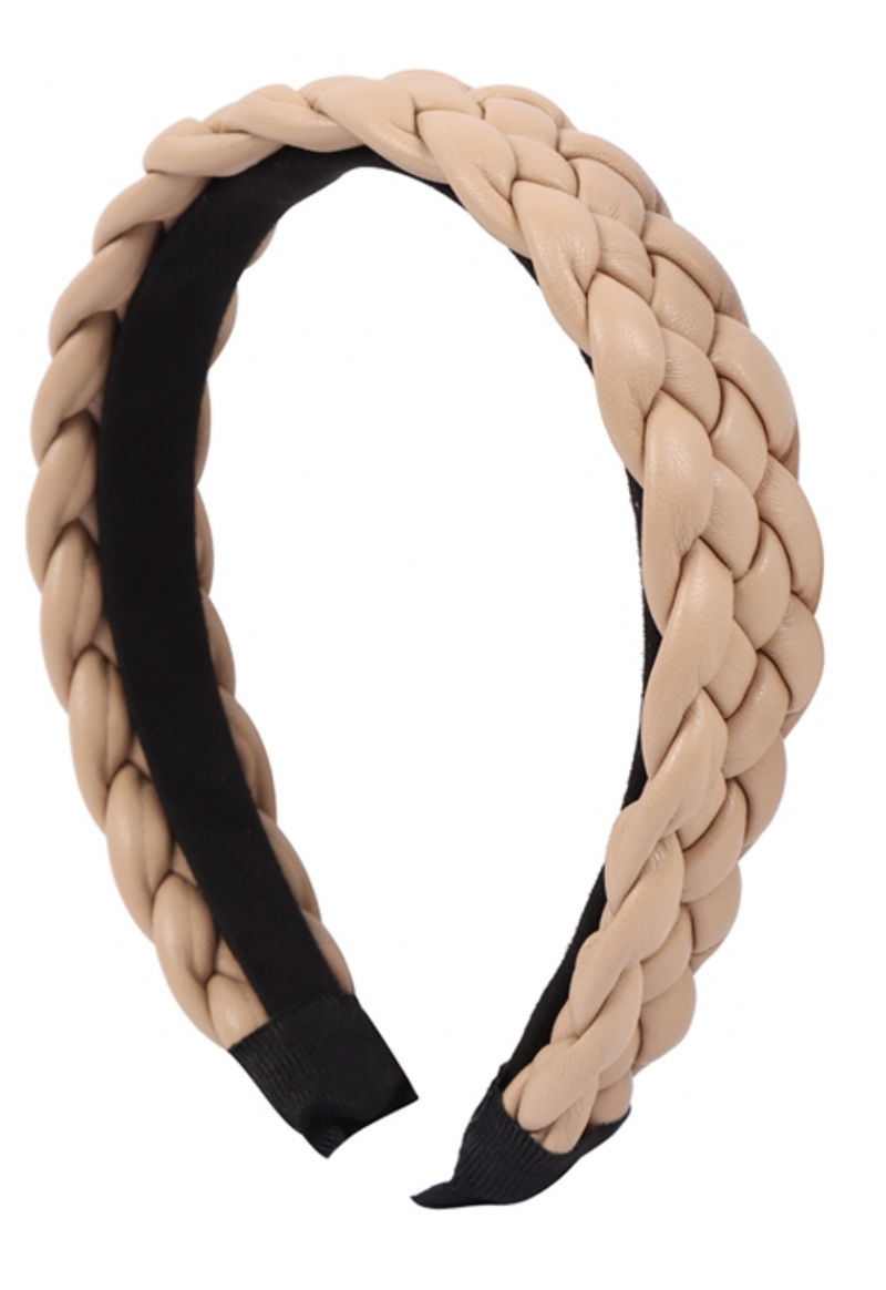 Braided Leather Headband