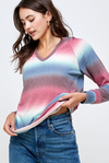 Tie Dye Stripe Hoodie ( 2 colors )