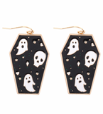 Coffin Ghost Earrings
