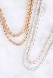 Rope Chains ( Gold or Silver )