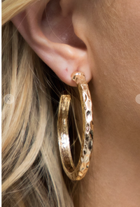 Hammered Hoops ( 2 colors )