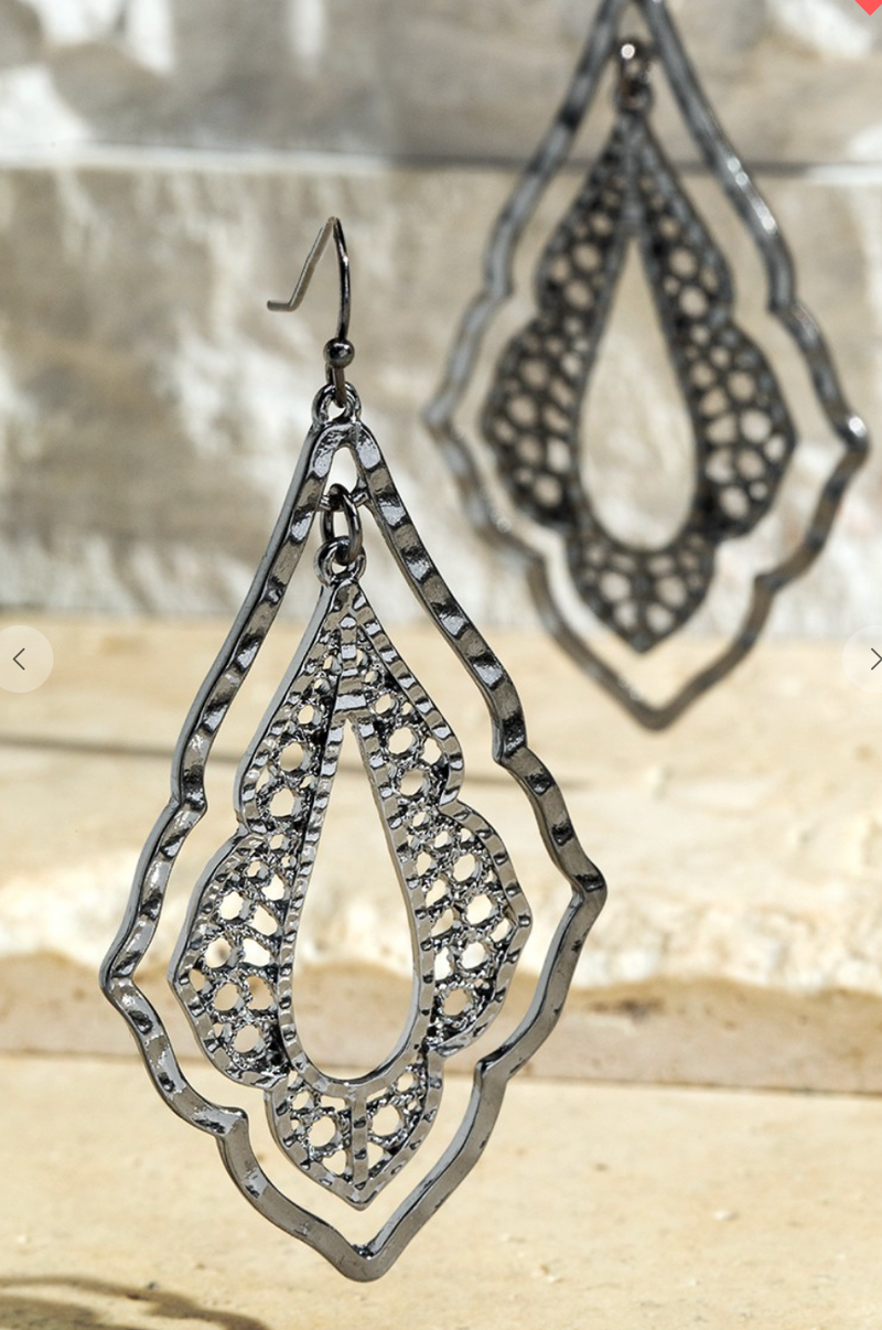 Exquisite Double Diamond Shape Filigree ( 3 colors )