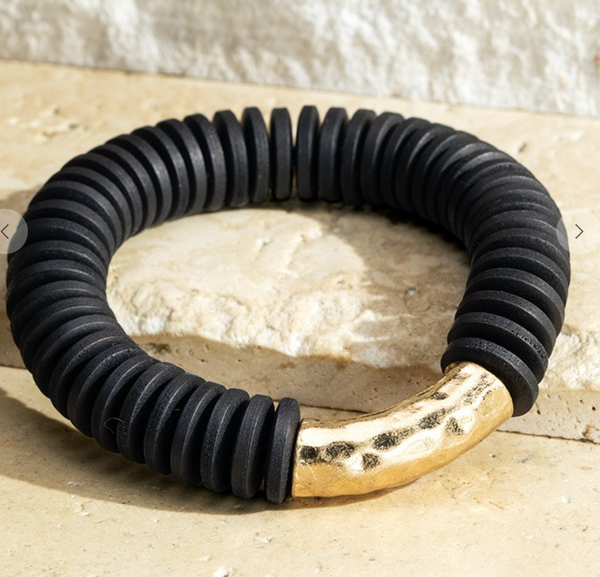 Wooden Disc Bracelet ( 2 colors )