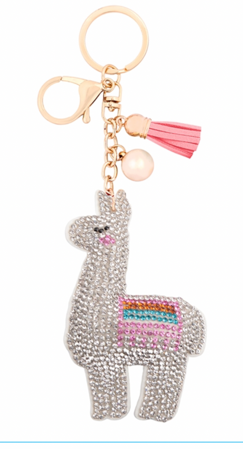 Blingy Llama Key Chain