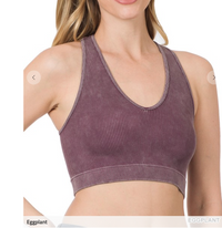 V-Neck Washed Tank Bralette ( BEST SELLER ) New Colors