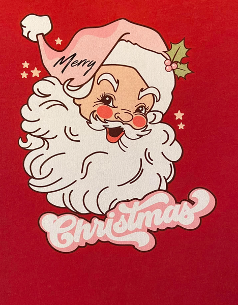 Vintage Santa Crew Sweatshirt  ( DTG ) Preorder
