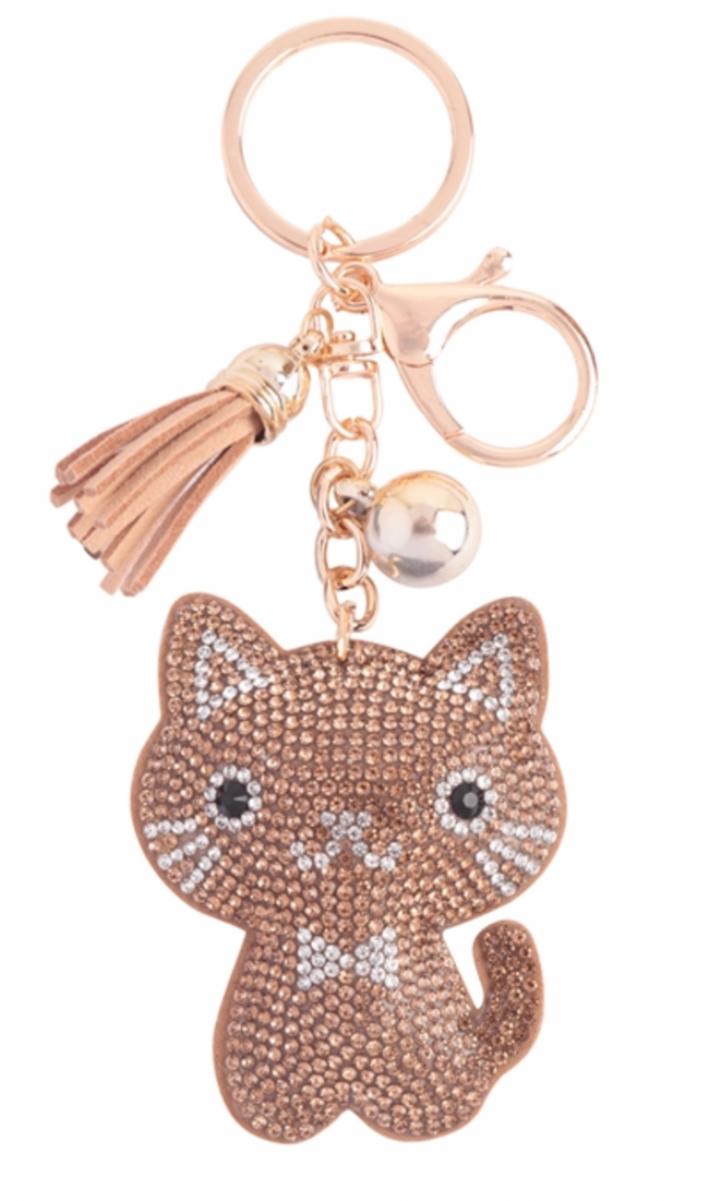 Bling Kitty Keychain ( 2 colors )