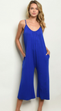 Casual Jumpsuit W/ Pockets - 2 colors - Online Only