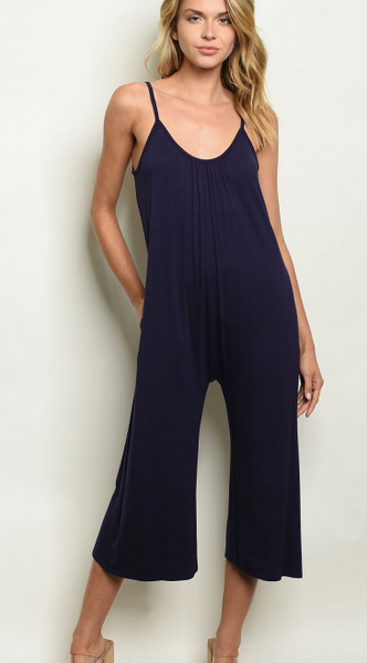 Casual Jumpsuit W/ Pockets - 2 colors - Online Only