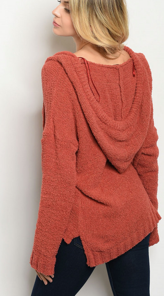 Chenille Knit Hoodie